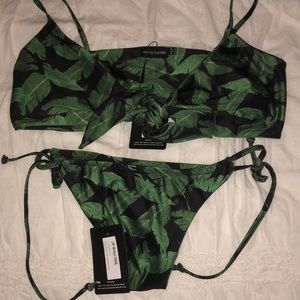 Bathing suit palm print